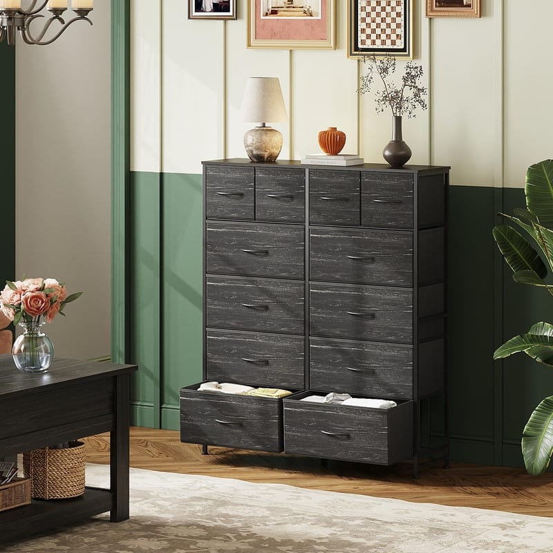 Tall Dresser for Bedroom with 12 Drawers