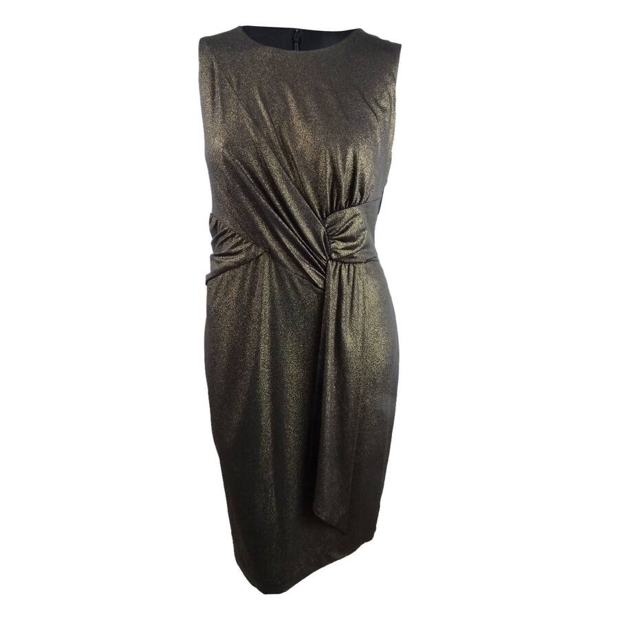 Taylor Women's Plus Size Side-Ruched Dress