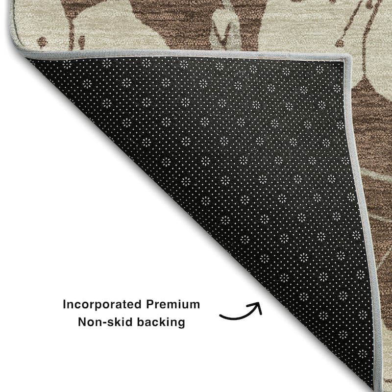Premium Washable Super Soft Modern Floral Mayfield Rug