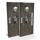 preview thumbnail 1 of 7, Wisconsin Flag Rustic Outdoor Cornhole Board Set Backyard 2x4 - NO Accessories