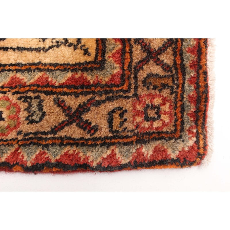 ECARPETGALLERY Hand-knotted Andelz Red Wool Rug - 3'9 x 10'8