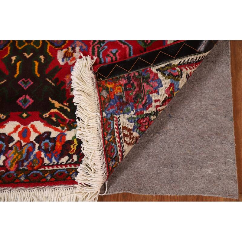 Hand Knotted Oriental 100% Wool Carpet Traditional Floral Red Bakhtiari Area Rug - 4' 10'' X 3' 7''