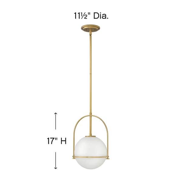 Hinkley Somerset 1-Light Pendant in Heritage Brass