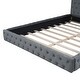 preview thumbnail 12 of 22, Queen Velvet Bed with Durable Frame and Easy Assembly