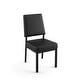preview thumbnail 33 of 43, Amisco Avery Upholstered Dining Chair with Metal Legs Black Faux Leather / Black Metal