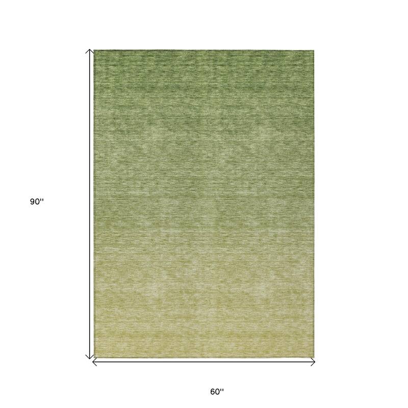 HomeRoots Ombre Transitional Rectangle Outdoor Rug