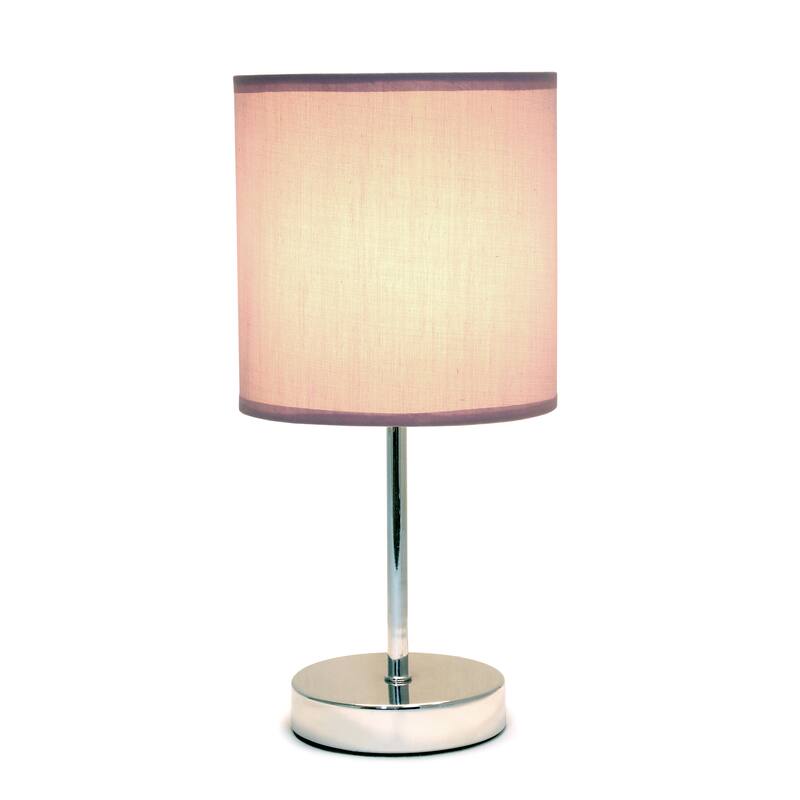 Simple Designs 11.81" Basic Mini Table Lamp with Feit LED Bulb Included - 11.81