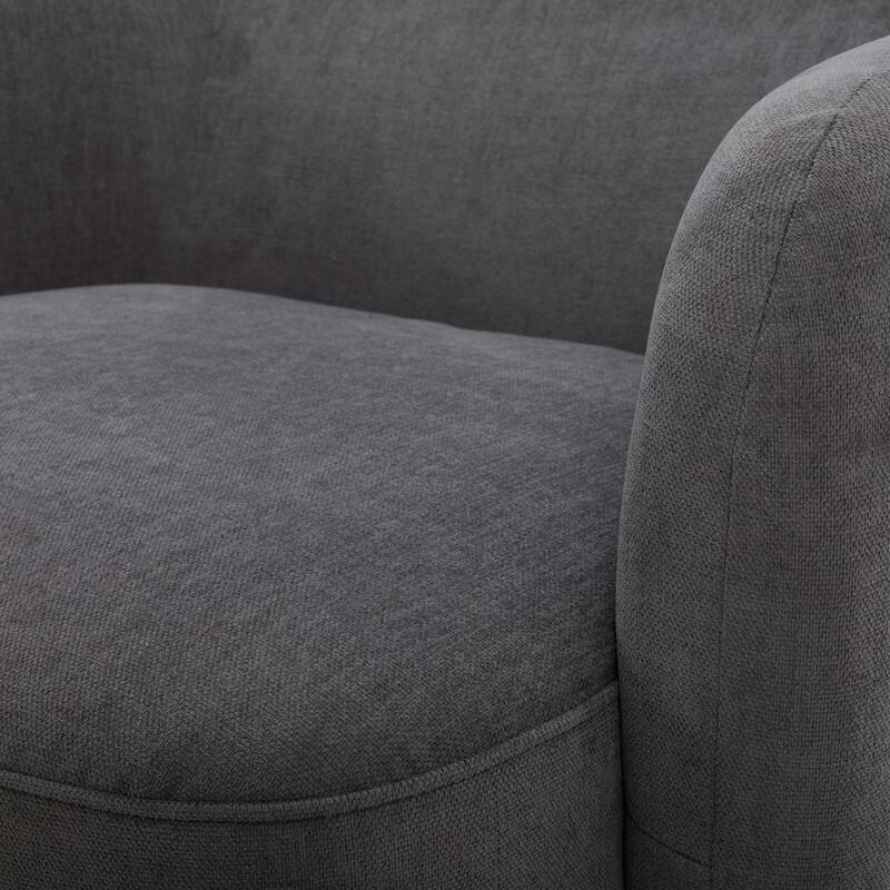 Spruce & Spring Ray Modern Swivel Accent Barrel Chairs