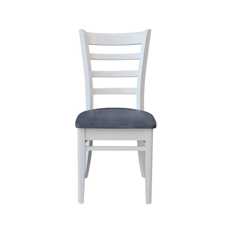 42 in. Drop Leaf Table with 4 Ladder Back Dining Chairs - 5 Piece Set