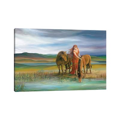 iCanvas "Epona: The Celtic Horse Goddess" by Emily Balivet Canvas Print