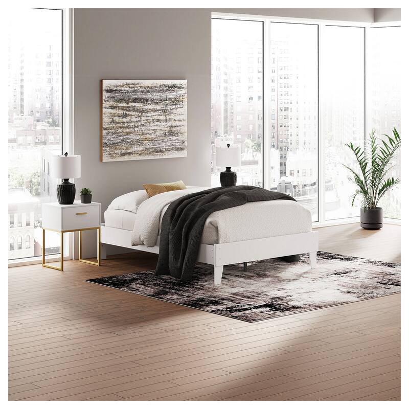 Signature Design by Ashley Socalle Platform Bed - White - Full