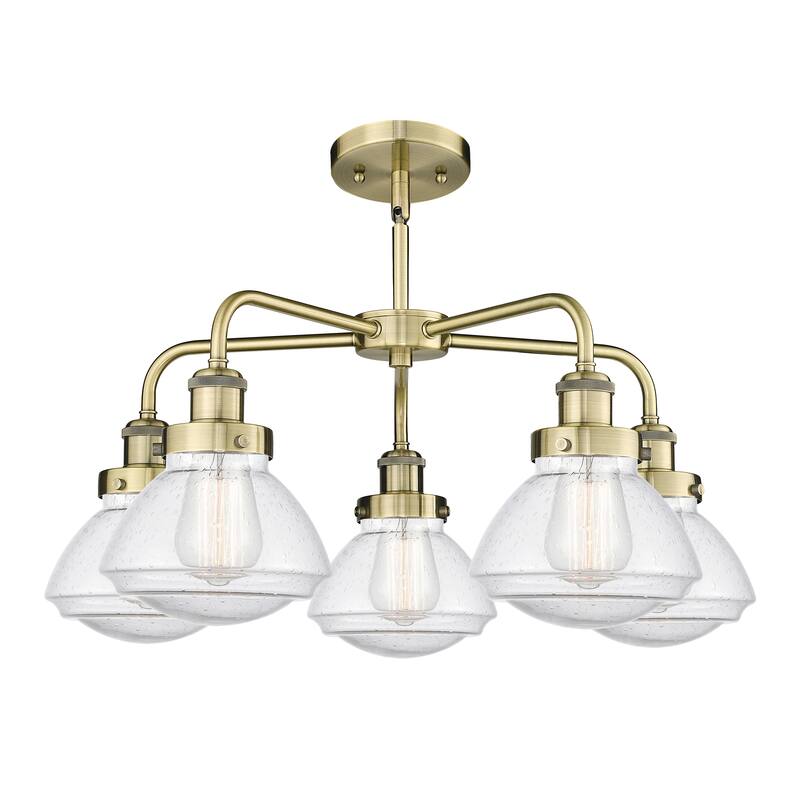 Innovations Lighting Olean - 5 Light 25" Stem Hung Chandelier