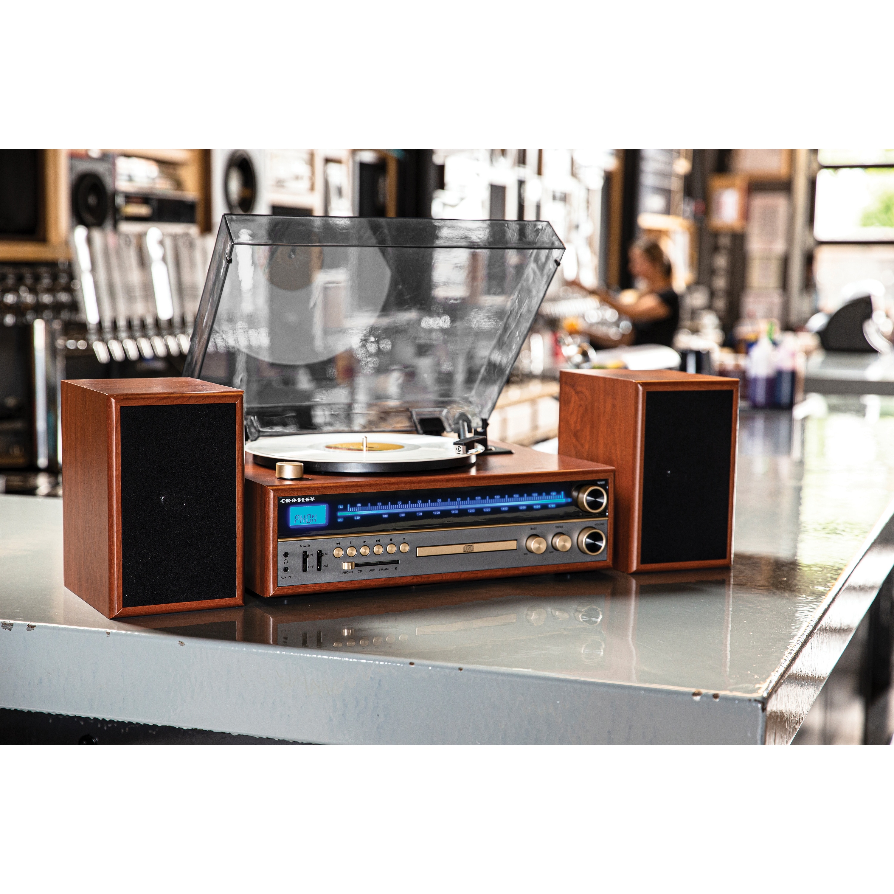 Crosley 1975T Record Player with Speakers