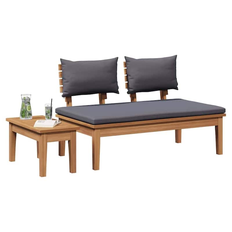 vidaXL Garden Bench Brown Solid Teak wood