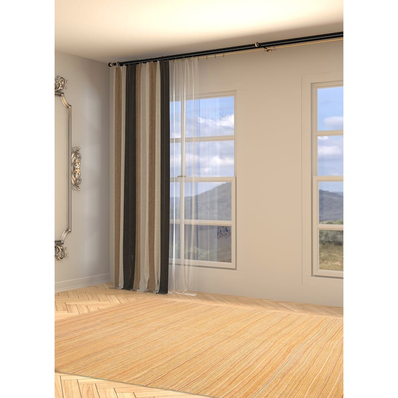ECARPETGALLERY Flat-Weave Boho Tan Wool Kilim - 7'2 x 9'11