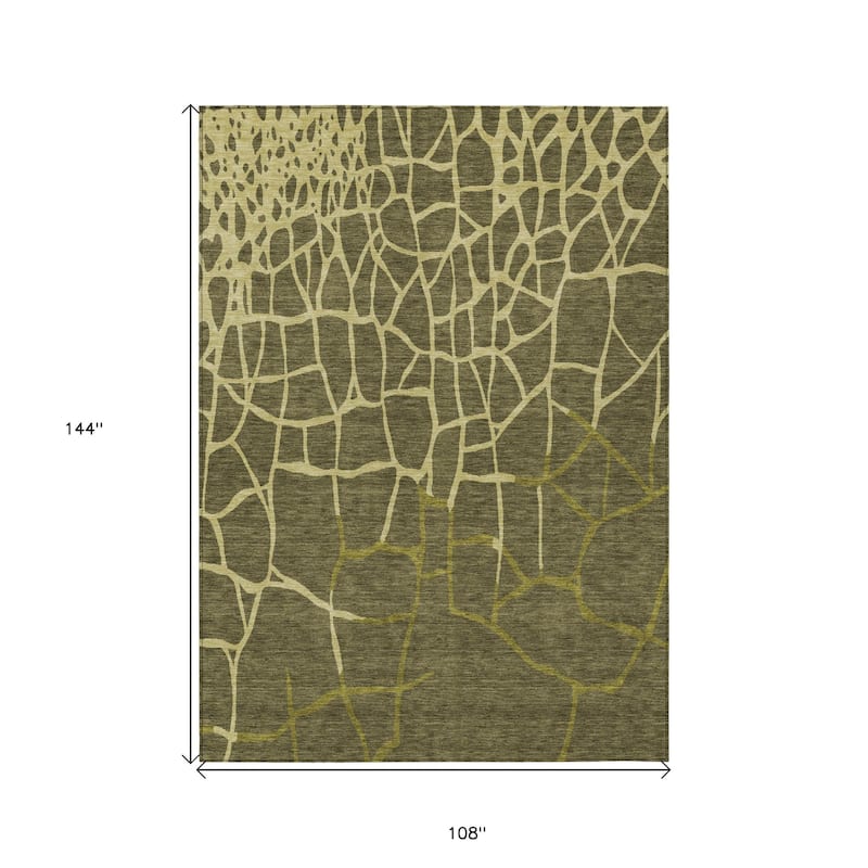 HomeRoots Abstract Transitional Rectangle Outdoor Rug