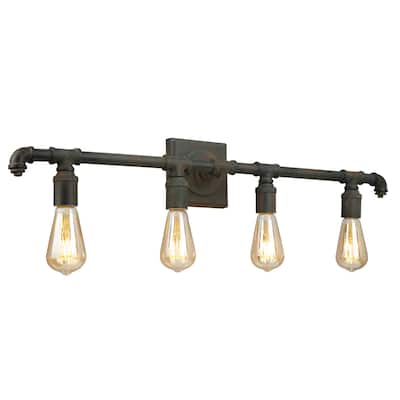 Eglo Wymer 4-Light Bath Vanity Light with Zinc Finish