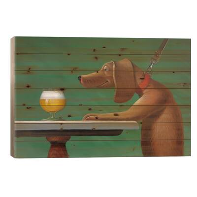 Scamp Print On Wood by Frank Warmerdam - Multi-Color