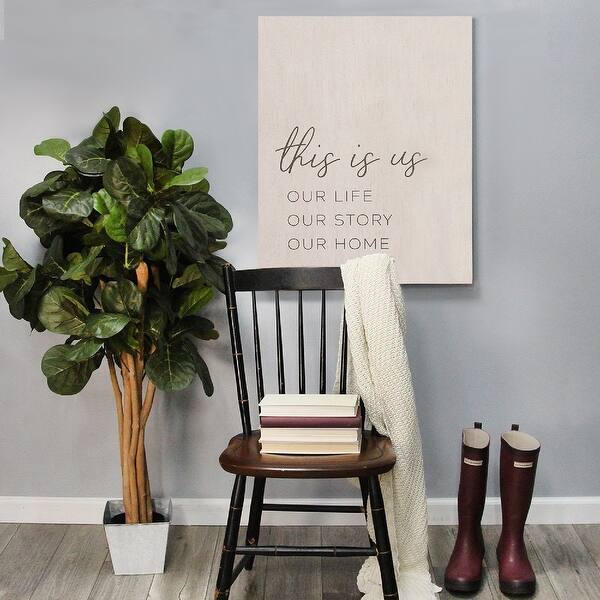 Stratton Home Decor Life Story Oversized Wall Art Life Story Home Oversized Wall Art