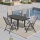 Option Set of 5-Espresso-63 inches table