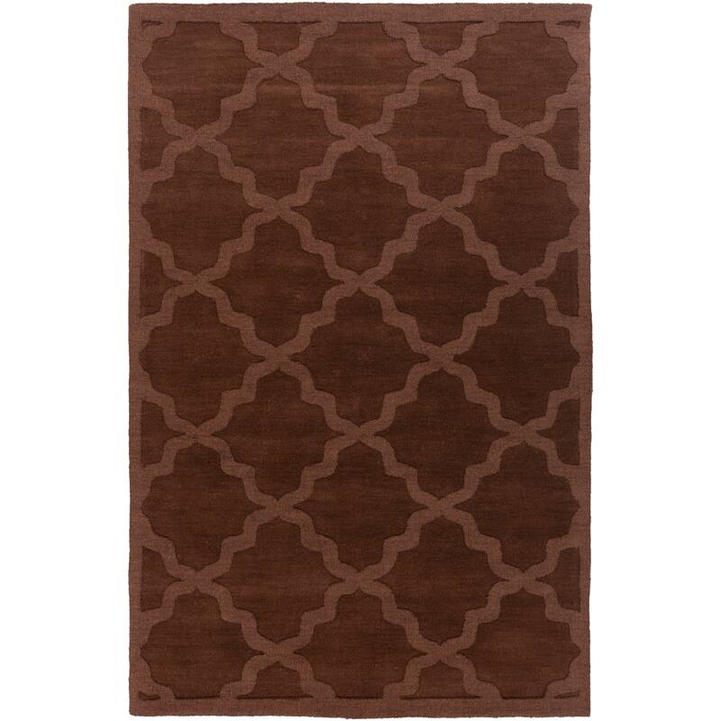 Hand-Tufted Amy Tone-on-Tone Lattice Wool Area Rug