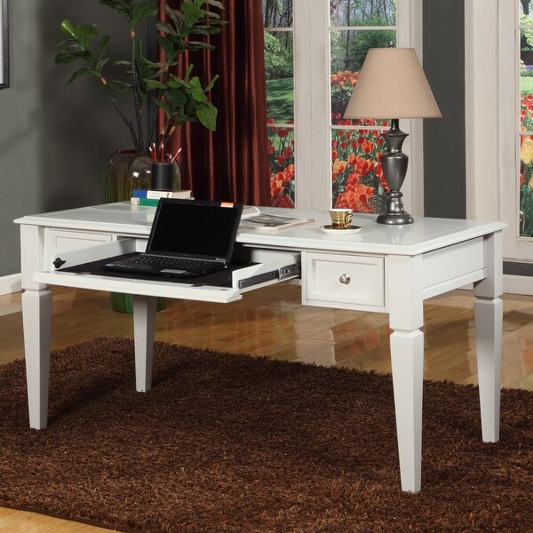 QMax Power Center Drop Down Drawer 60 in. Writing Desk Overstock