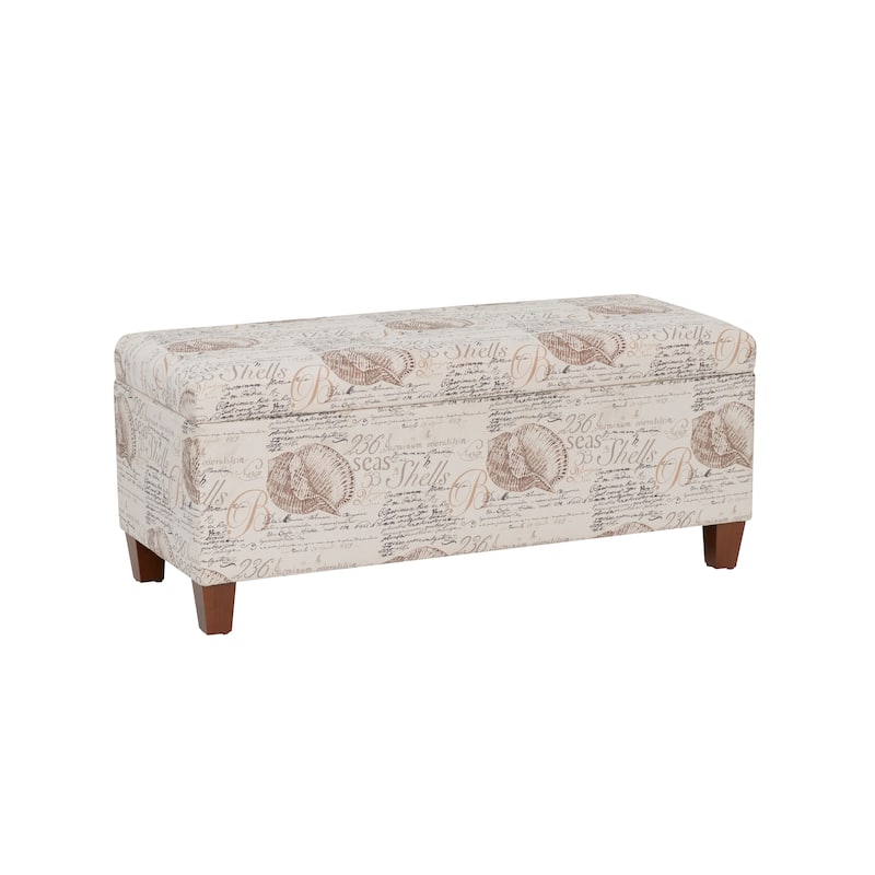 Copper Grove Clarkia Grey Tufted Flip-Top Ottoman with Shoe Storage