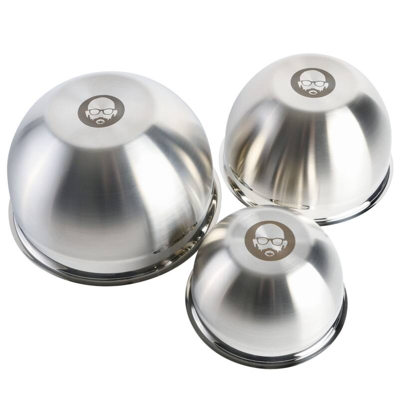 Babish 3 Piece Stainless Steel Mixing Bowl Set