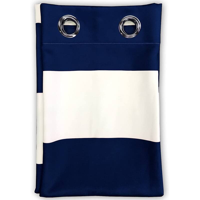 DriftAway Mia Woven Stripe 100% Blackout Thermal Insulated Window Curtain