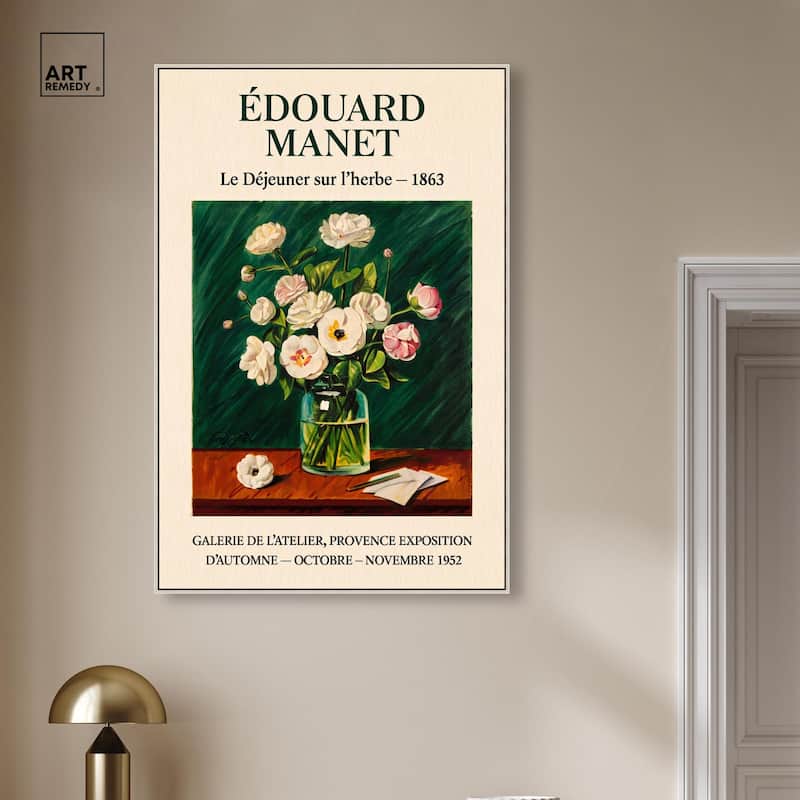 Manet's Floral Canvas by Art Remedy