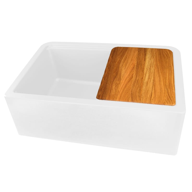 Highpoint 29.75in Granite Composite Workstation Farmhouse Sink - 29.75" x 19.75" x 9.75"
