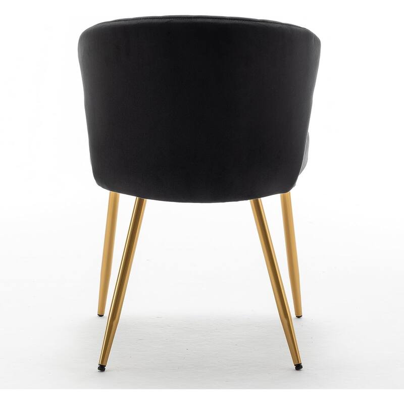 Modern Velvet Accent Chair with Channel-Tufted Design Comfortable and Trendy Armless Seat