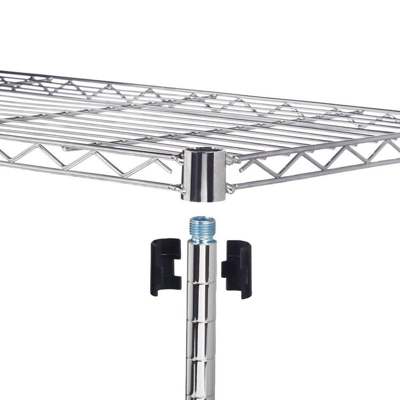 5-Tier Kitchen Metal Organizer Wire Storage Shelving Rack