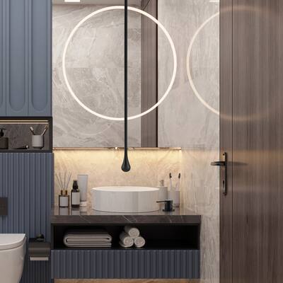 Modern Single Handle Ceiling Mount Bathroom Sink Faucet