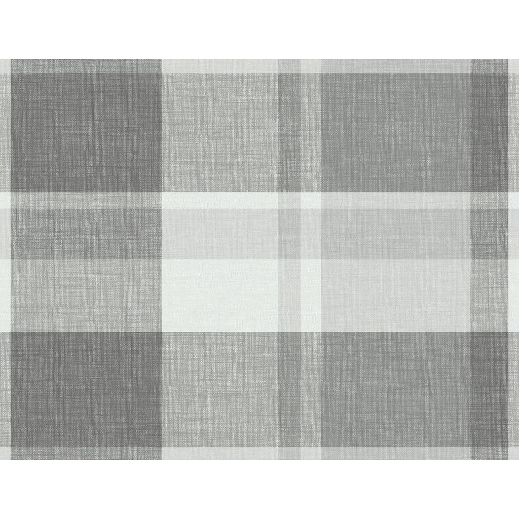 A-Street Prints Madaket Dark Grey Plaid Wallpaper