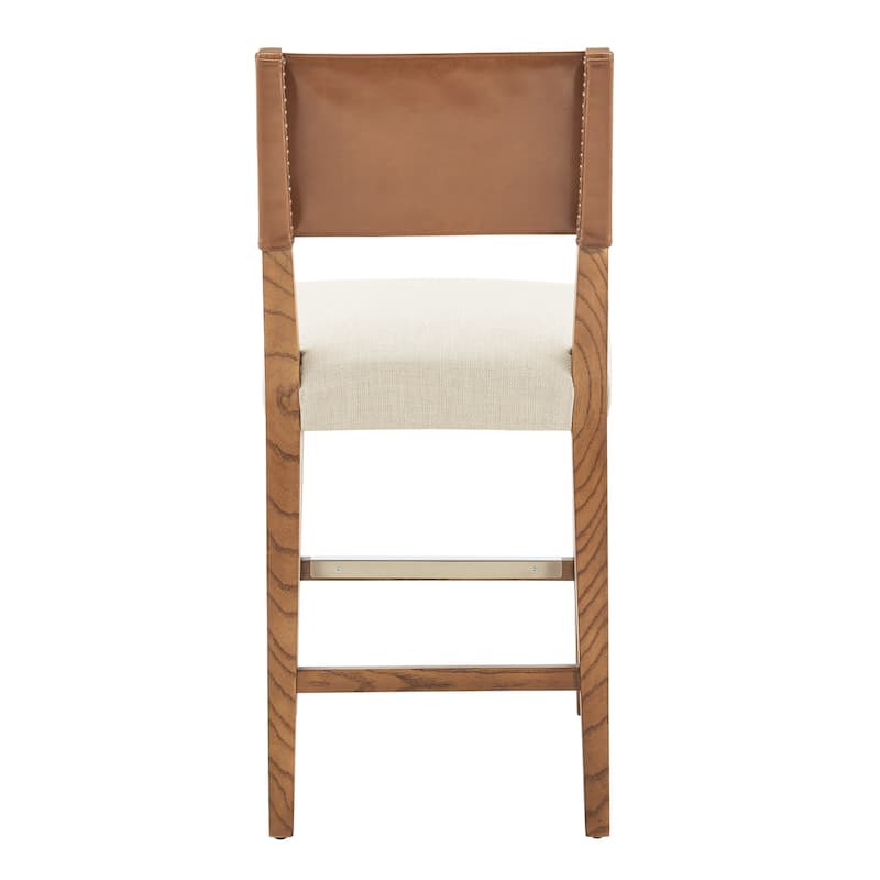 NPD Furniture Kylo Faux Leather/Fabric Counter Stool