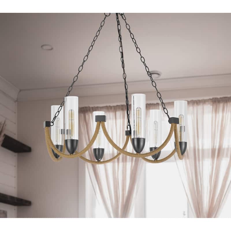 Argyle 12" Height Dark Bronze Metal Chandelier - One Size