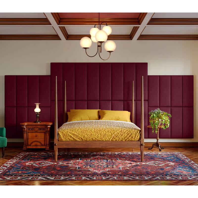 Jaxx Panelist Modern Padded Headboard - Set of 4 Wall Mounted Panels