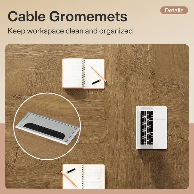 Modern Conference Table for 10 People, Large Conference Room Table