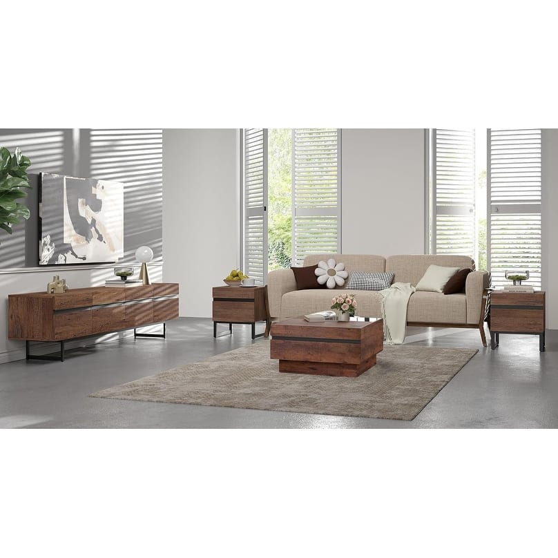 WAMPAT Living Room Table Sets of 4