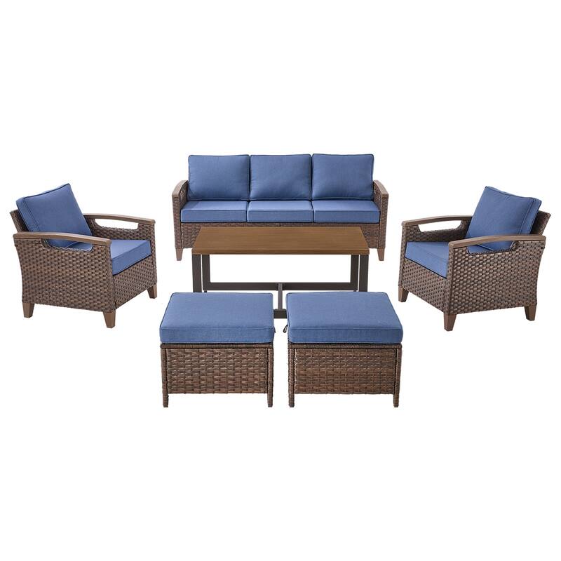 Pocassy Outdoor Club Chair with Cushion Set