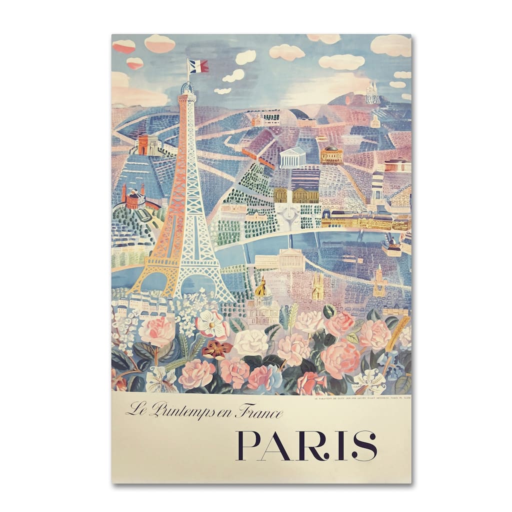 Vintage Apple Collection 'Printemps Paris' Canvas Art