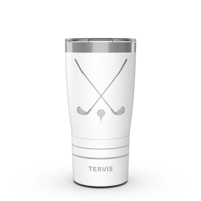 Tervis Traveler Golfers Life for Me Triple Walled Insulated Travel Tumbler, Glacier White - 20oz