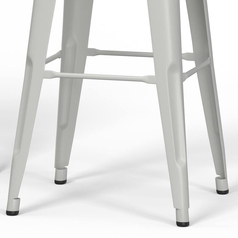 WYNDENHALL Freya Industrial Metal Stool (Set of 2)