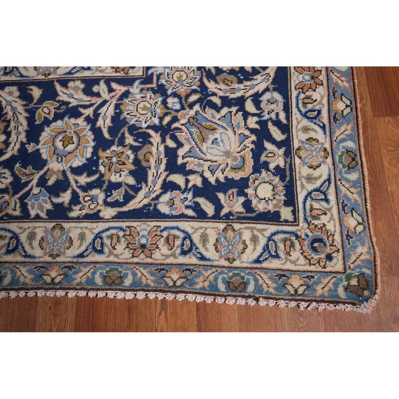 Large Najafabad Persian Vintage Area Rug Hand-Knotted Wool Carpet - 11'7" x 17'4"