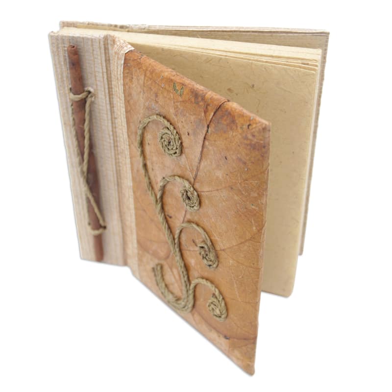 Novica Handmade Autumn Memories Natural Fiber Journal