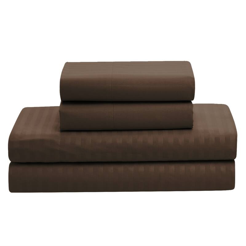 Soft Dobby 8-piece Striped Down Alternative Bed-in-a-Bag Set w/ Sheets