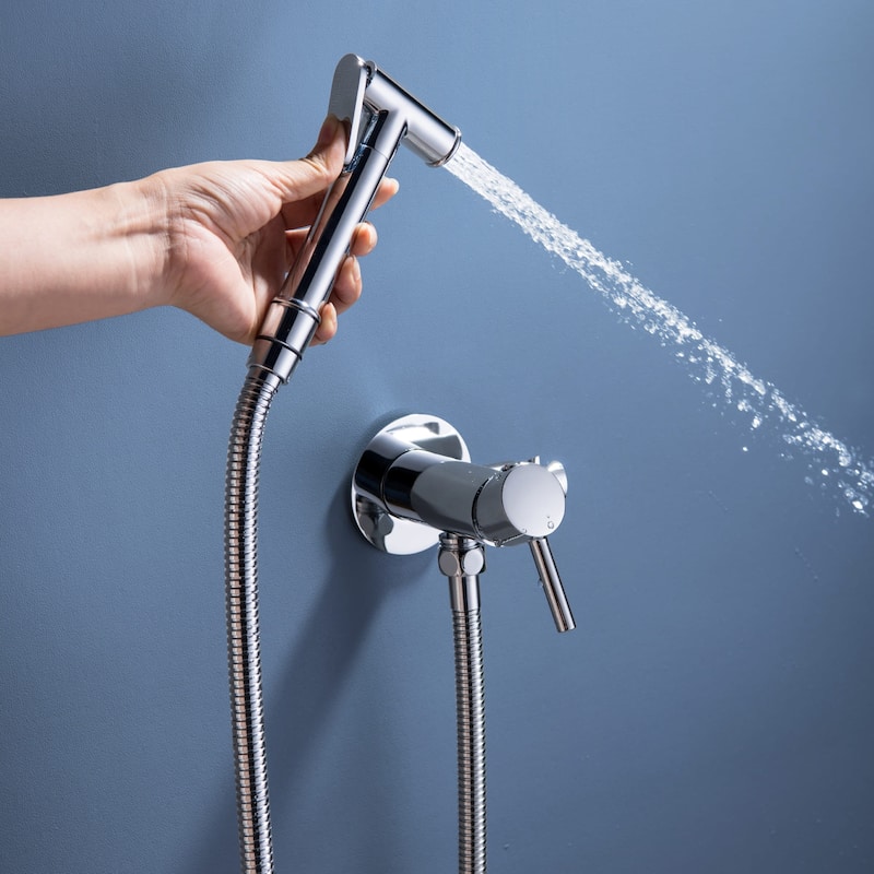 Handheld Bidet Sprayer Bidet Hand Held Sprayer for Toilet Shattaf Toilet Attachment With Mixer Valve