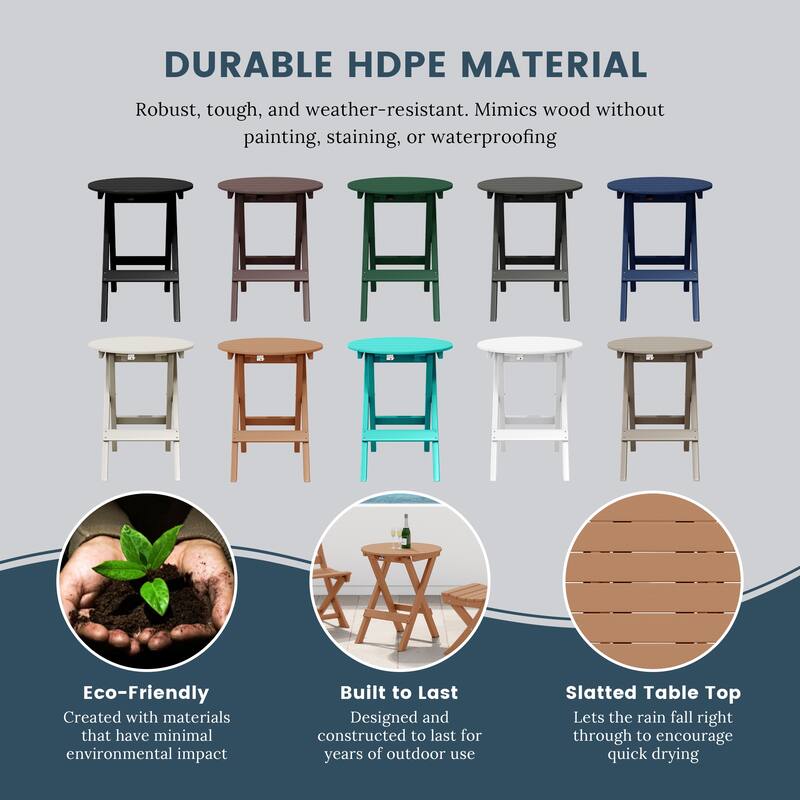 Laguna Patio Round Folding Dining Table