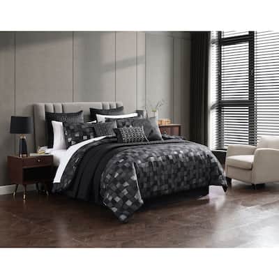 Riverbrook Home Regal 10 Piece Comforter Set Black